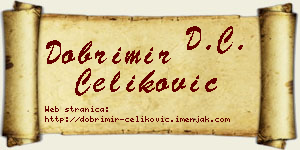 Dobrimir Čeliković vizit kartica